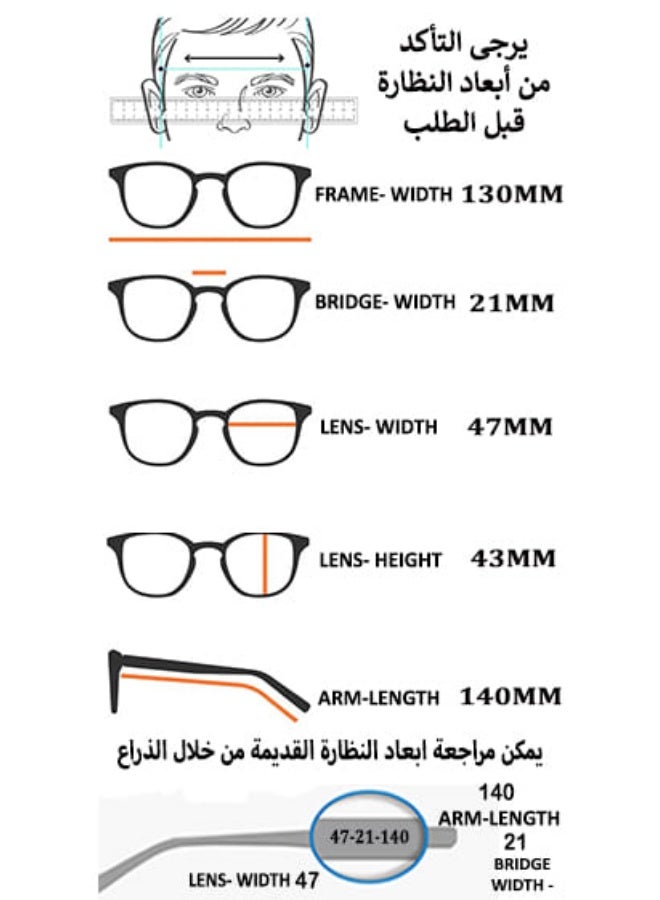 Player Unisex eyeglasses, premium quality material - with original case - Image 2
